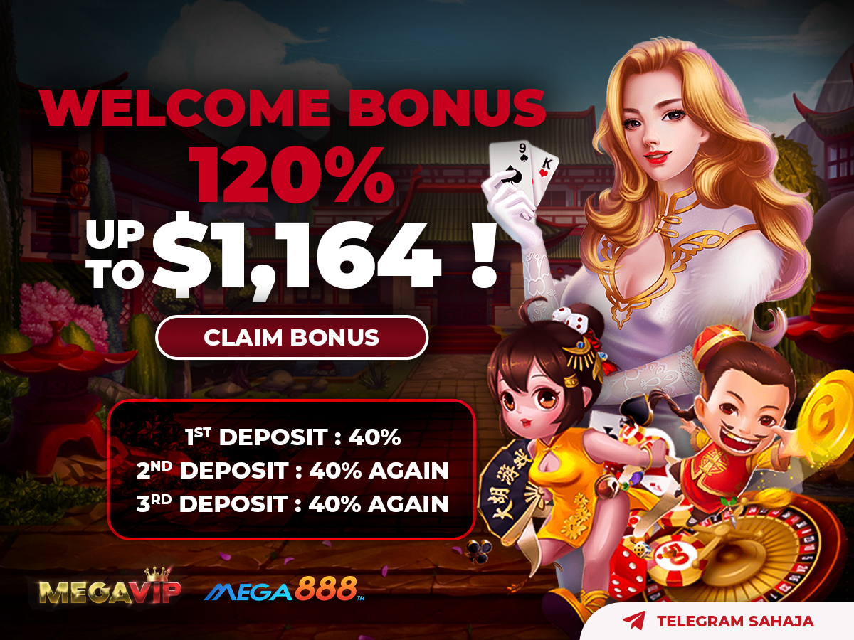 Mega888 Welcome Bonus 120%