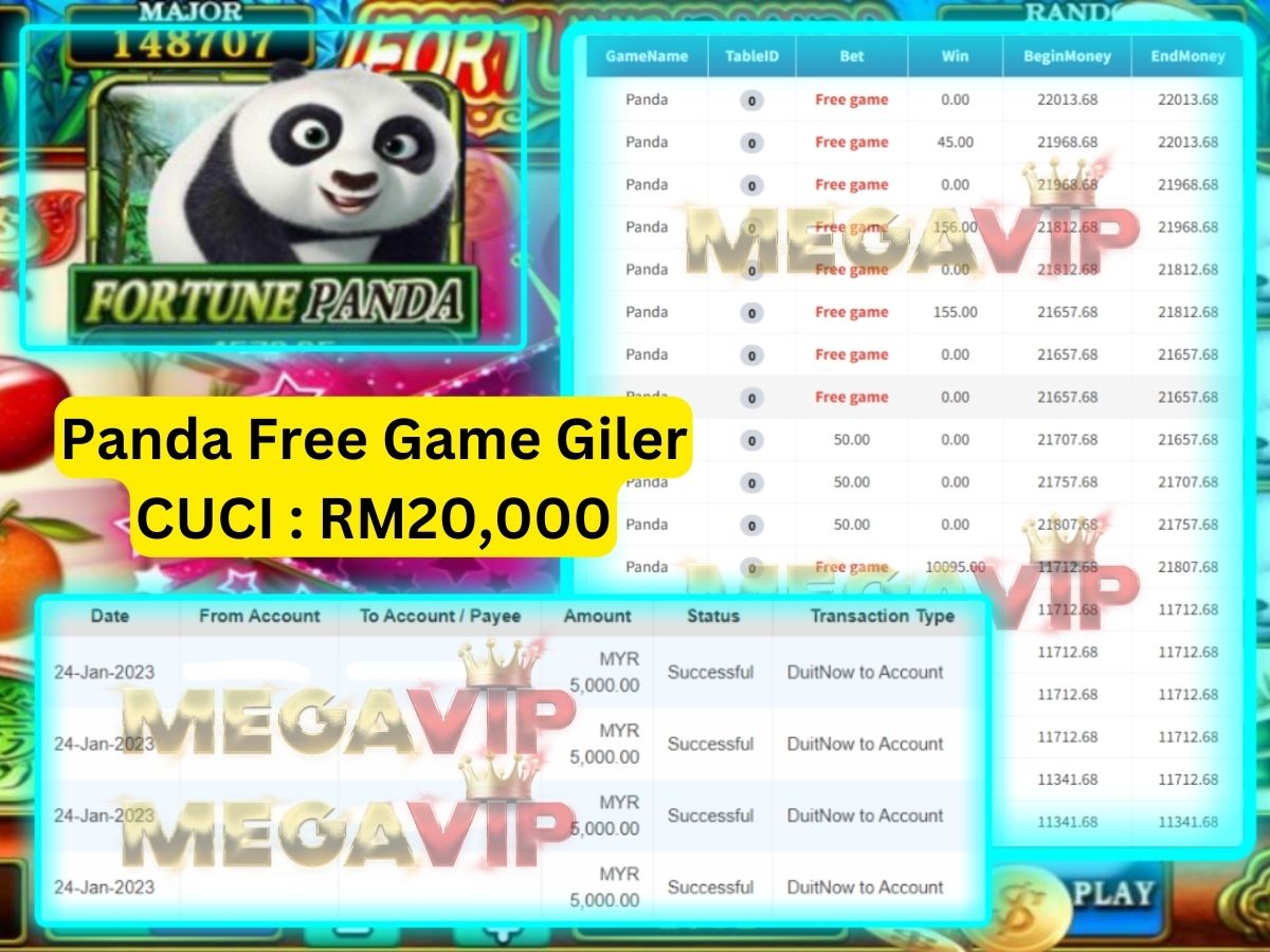 Mega888 Cuci Tips Fortune Panda 24/01/2023
