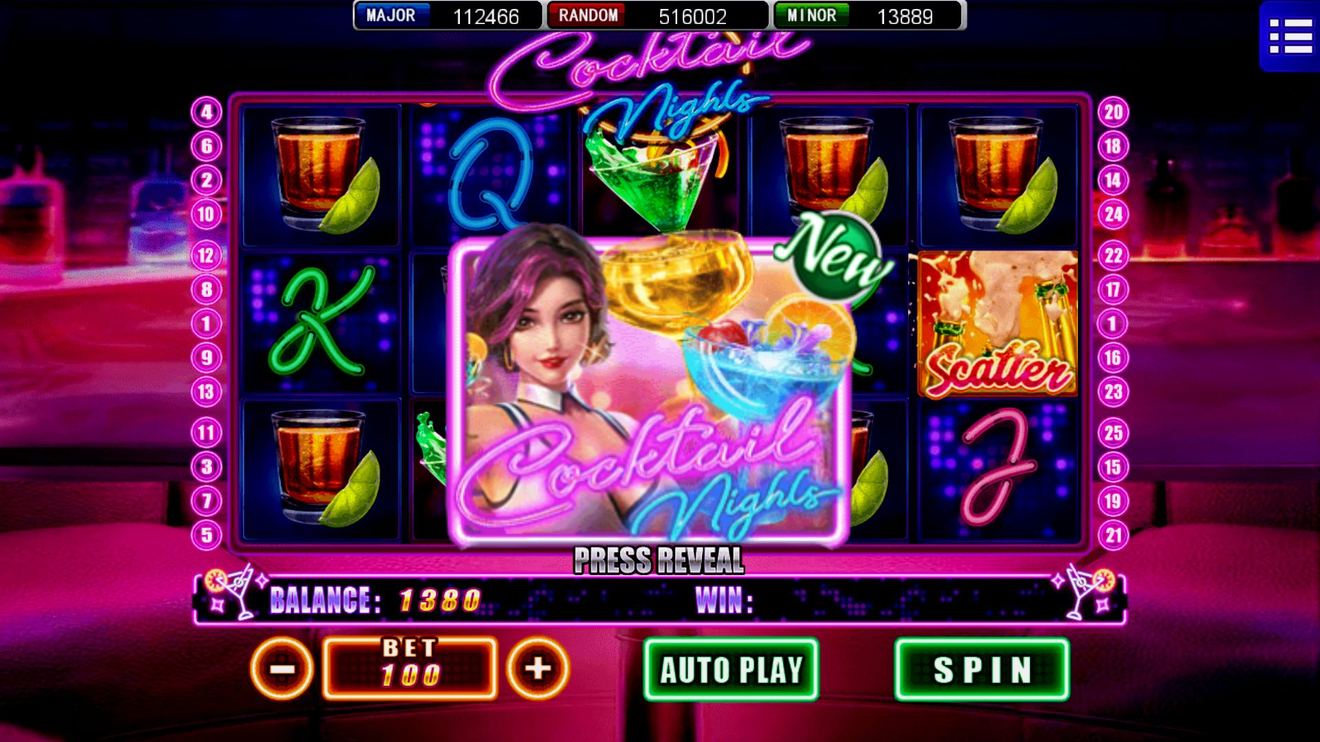 Mega888 Cocktail Nights Slot